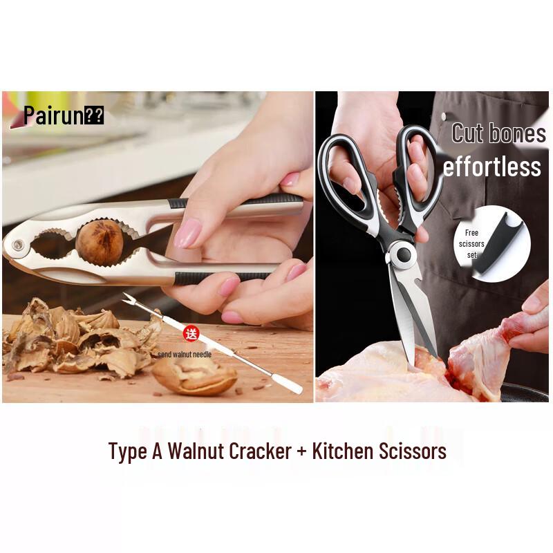 Stainless Steel Multi-Nut Cracker with Pick