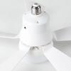 Socket Fan Light E27 Base Wireless Remote Control LED Bulb Ceiling Fan Dimmable Quiet Fan with Lamp for Bedroom Living Room