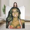 Miss Possessive Tour Tate McRae Super Weiche Decke Plüschdecke Flauschige Wohnzimmer Flanell Bettdecke Sofa Bettbezug