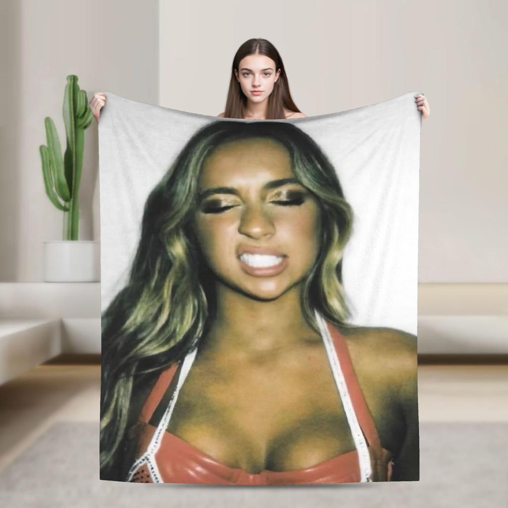 Miss Possessive Tour Tate McRae Super Weiche Decke Plüschdecke Flauschige Wohnzimmer Flanell Bettdecke Sofa Bettbezug