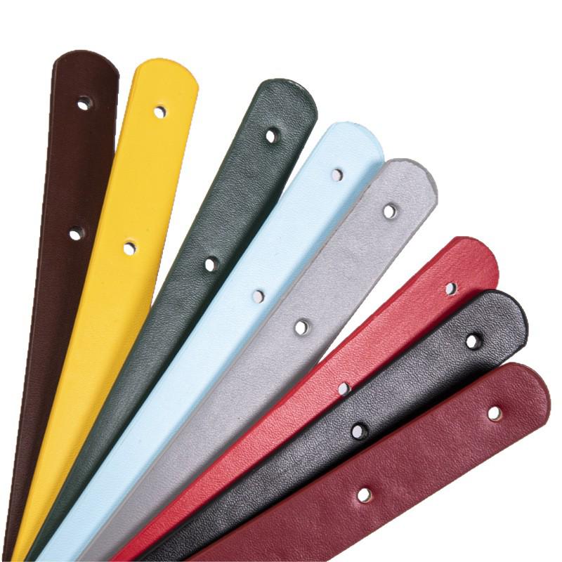 62CM PU Leather Rivet Shoulder Strap with Double-Sided Leather Handle Replacement