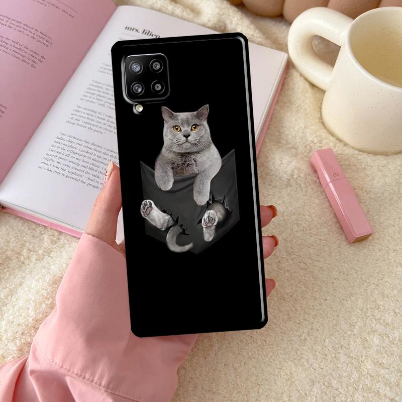 British Shorthair Cat For Samsung Galaxy A56 A54 A34 A14 A06 A16 A26 A36 A12 A32 A52 A13 A33 A53 A15 A35 A55 Case