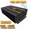 10000W/12000W Car Inverter Pure Sine Wave Power Converter DC 12V To AC 220V Intelligent Power Inverter for Electrical Appliance