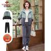 Yuzhaolin Middle-aged Women's Casual Sportswear Set