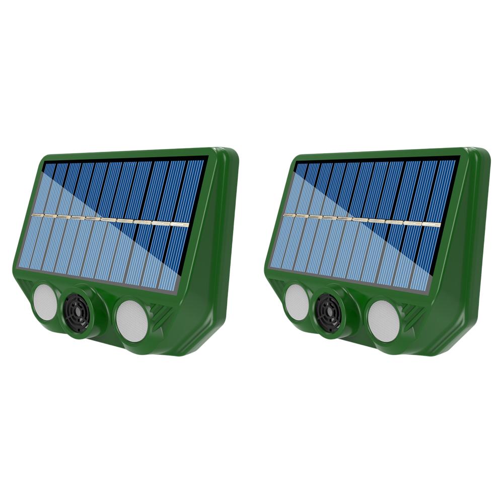 1-3PCS Solar Animal Repellent Scarer Ultrasonic Animals Sonar Repellent Outdoor Pest Sensor Deterrent Dog/Cat/Bird Frighten