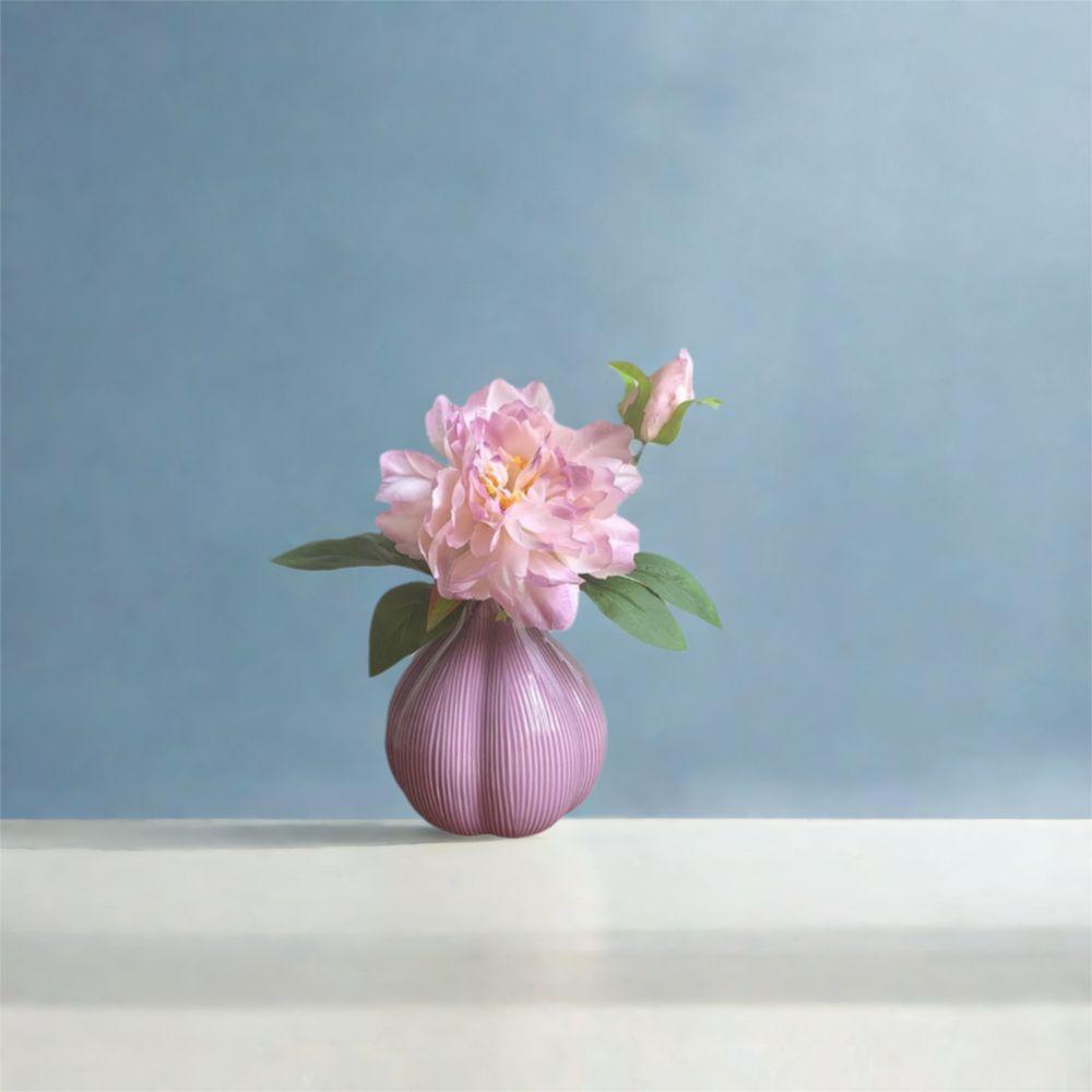 Modern Onion Ceramic Vase Minimalist Flower Pot Desktop Ornament Garlic Shape Vase  Dried Flower