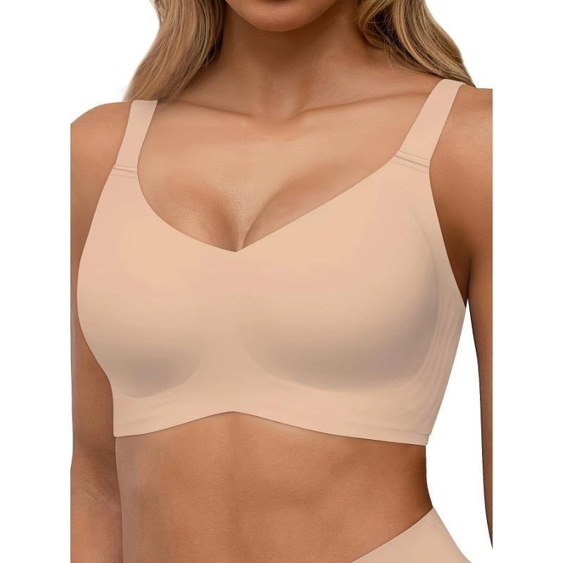 Seamless Naked Feeling, Comfortable Fixed Cup Underwear for Women Anti-sagging Breast-retracting No-wire Bra