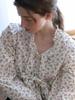 FABRICSEOUL Neck Frill Flower Ribbon Blouse_Ivory