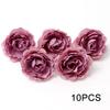 Purple Artificial Flowers Heads Silk Fake Flowers For Home Decor Party Wedding Decoration DIY Valentine's Day Gifts Accessories