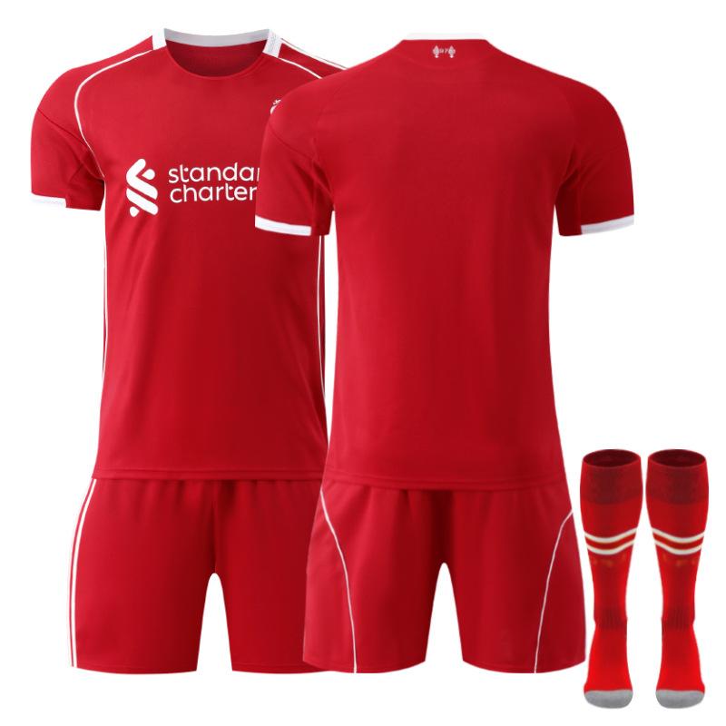 2 Liverpool domácí č.. 1 dres Salah Wirtz Isaac fotbalový dres sada pánská 2 Rota