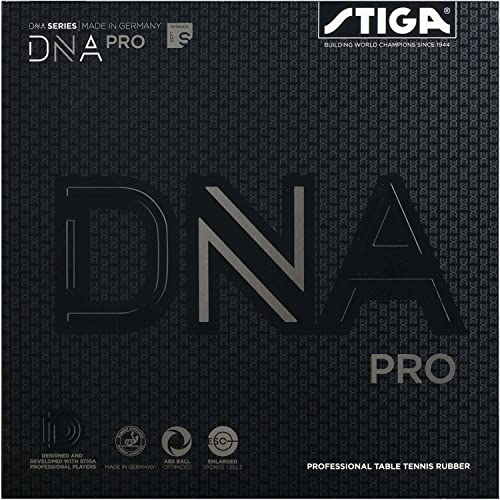 Накладка для настольного тенниса STIGA, Натяжного типа, Шипы внутрь, DNA Pro S, Красная, Толстая, 1712010519