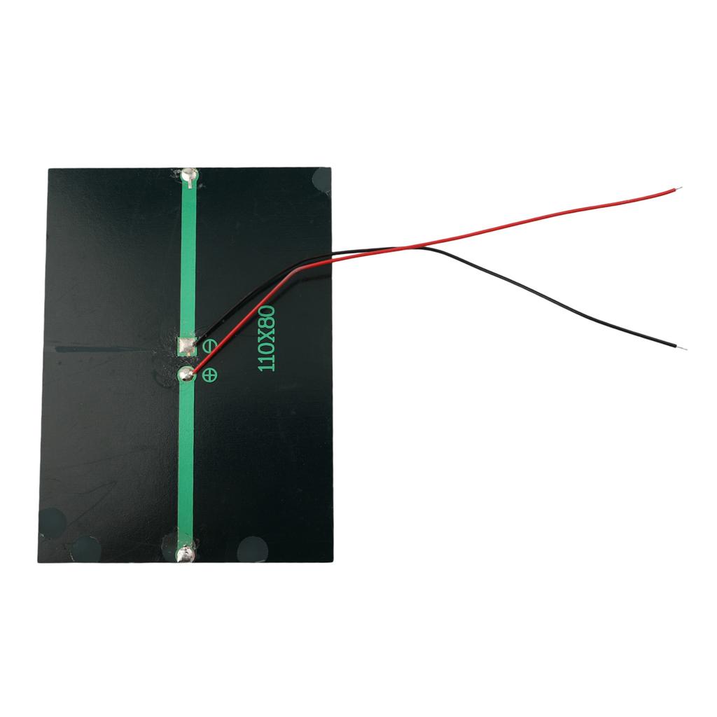 15cm Wire Solar Panels Kit 5 Pieces Solar Panels Multiple Applications 5.5V 200mA Output Multiple Power Sources