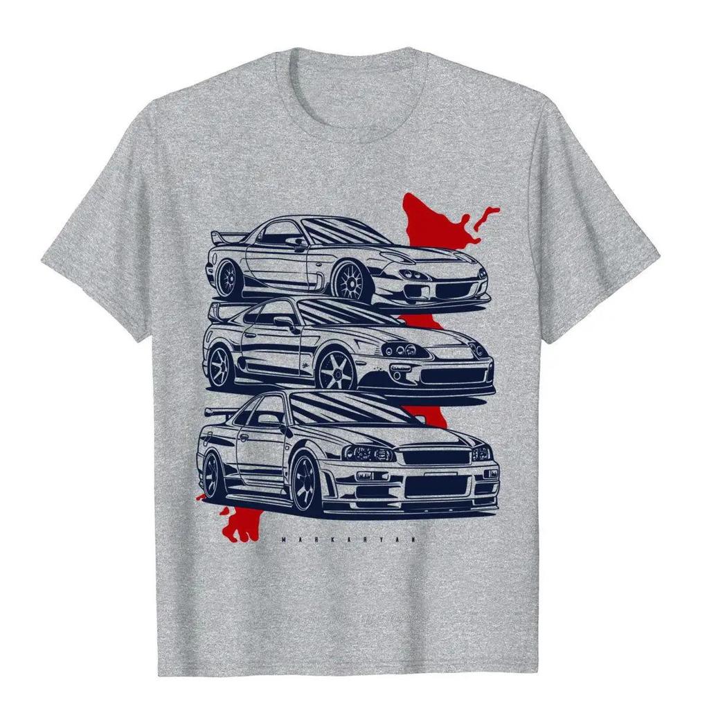 Jdm Crew Rx7 Skyline Gtr Top TShirts For Men Moto Biker Tops Manga Cotton Fitness Tshirt Fashion Summer Oversized T Shirt Tees