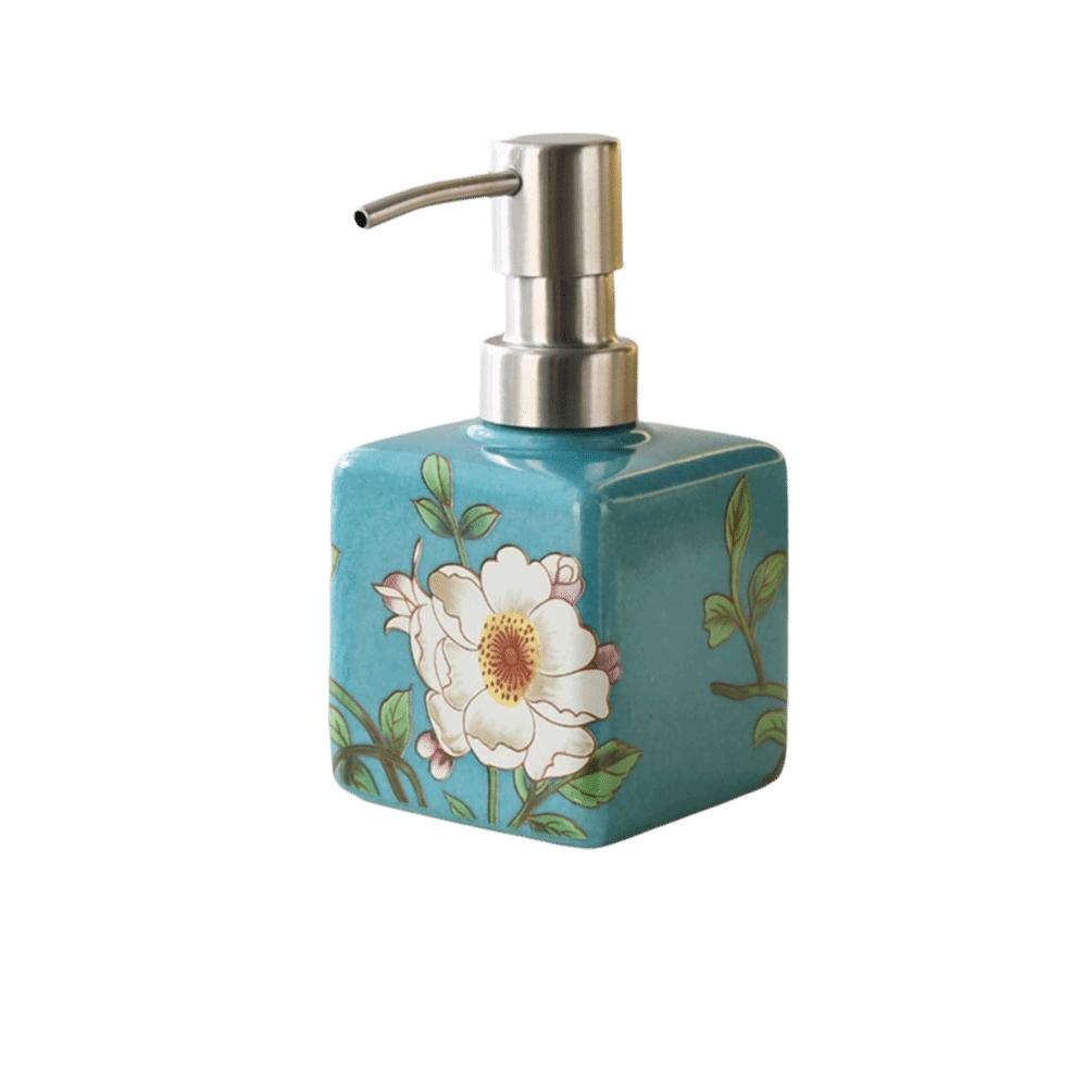 Ceramic Hand Wash Bottle Stainless Steel Pump Head Lotion Bottle  For Shampoo Shower Gel