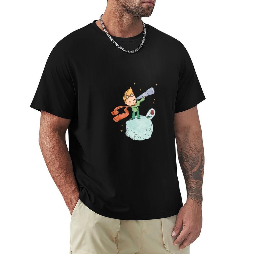The Little Prince T-Shirt Oversized T Shirt Blouse Graphic T Shirts Heavyweight T Shirts for Men
