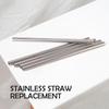 6Pcs/Set With Brush Stainless Steel Straw Cup Replacement Straw  for Owala 16oz 19oz 24oz 32oz 40oz