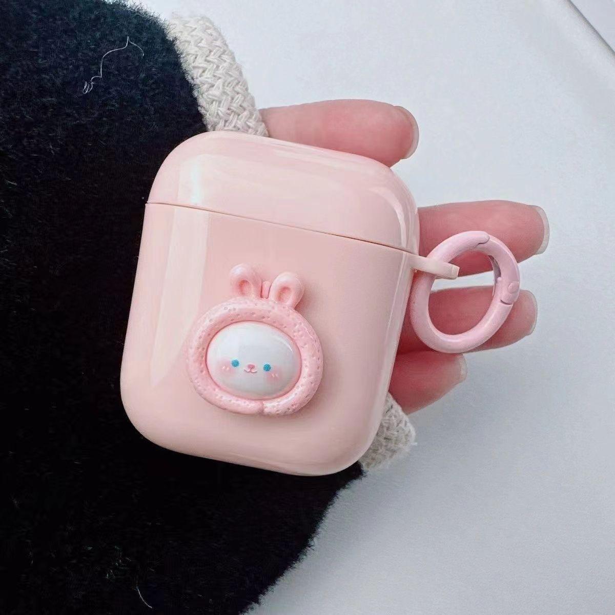 

Милый 3D мультяшный кролик, облако, цветок, иллюстрация, чехол для беспроводной гарнитуры для Apple Airpods Pro 2 1 3 Lucky, противоударная коробка для наушников For Airpods Pro