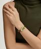 Lollalojeu Ms. Lola Green Onyx Zirconia Leather Wristwatch
