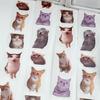 400 Stickers/Roll of Cat Stickers Waterproof Self-Adhesive Cat Sticker Suitable for Decorating Computers, Diaries, Mobile Phones, Envelopes, Notebooks