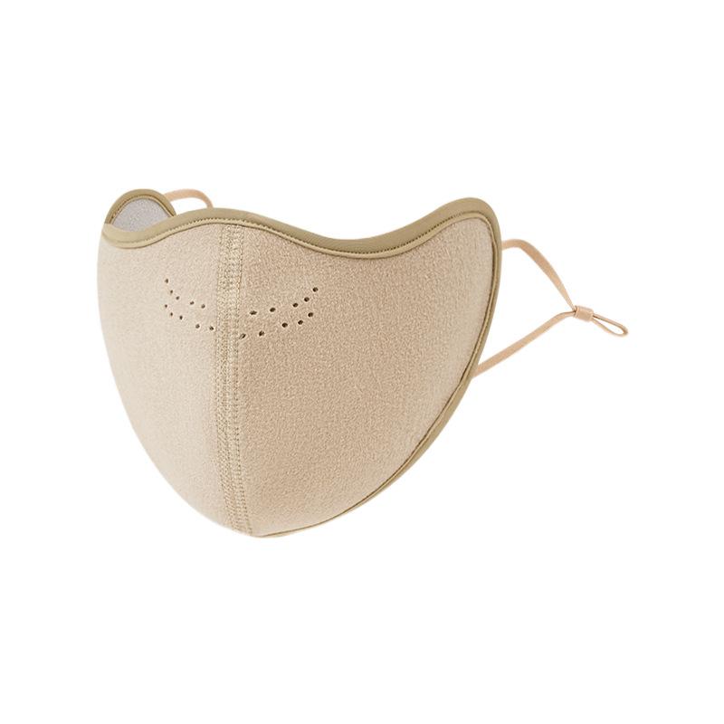 Wintermaske Damen Samt Rundloch Atmungsaktive Maske