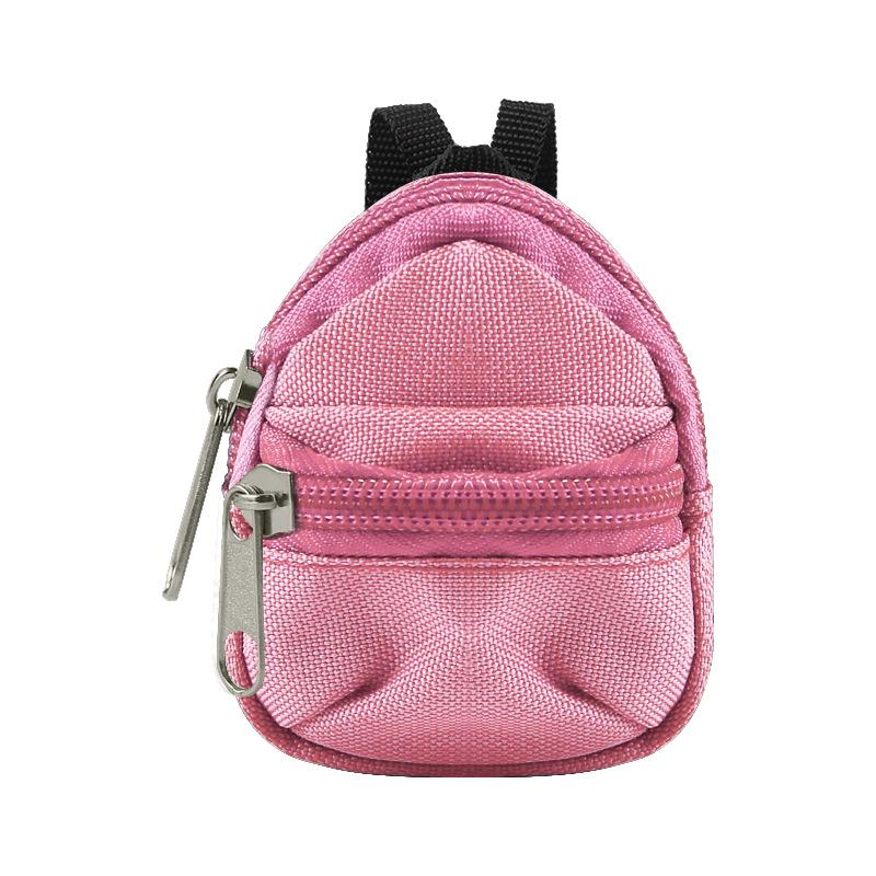 BJD Doll Backpack: 8cm Double-Layer Coin Purse and Small Schoolbag for Rag Doll