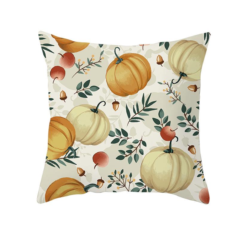 New Thanksgiving Pillow Cover Thanksgiving Harvest Pumpkin Home Cushion Cover