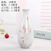 Hand Painted Ceramic Vase Zen Guanyin Bottle Chinese Style Buddha Altar Decoration Blue Glaze