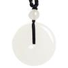 Unisex Hotan Jade Peace Buckle Pendant