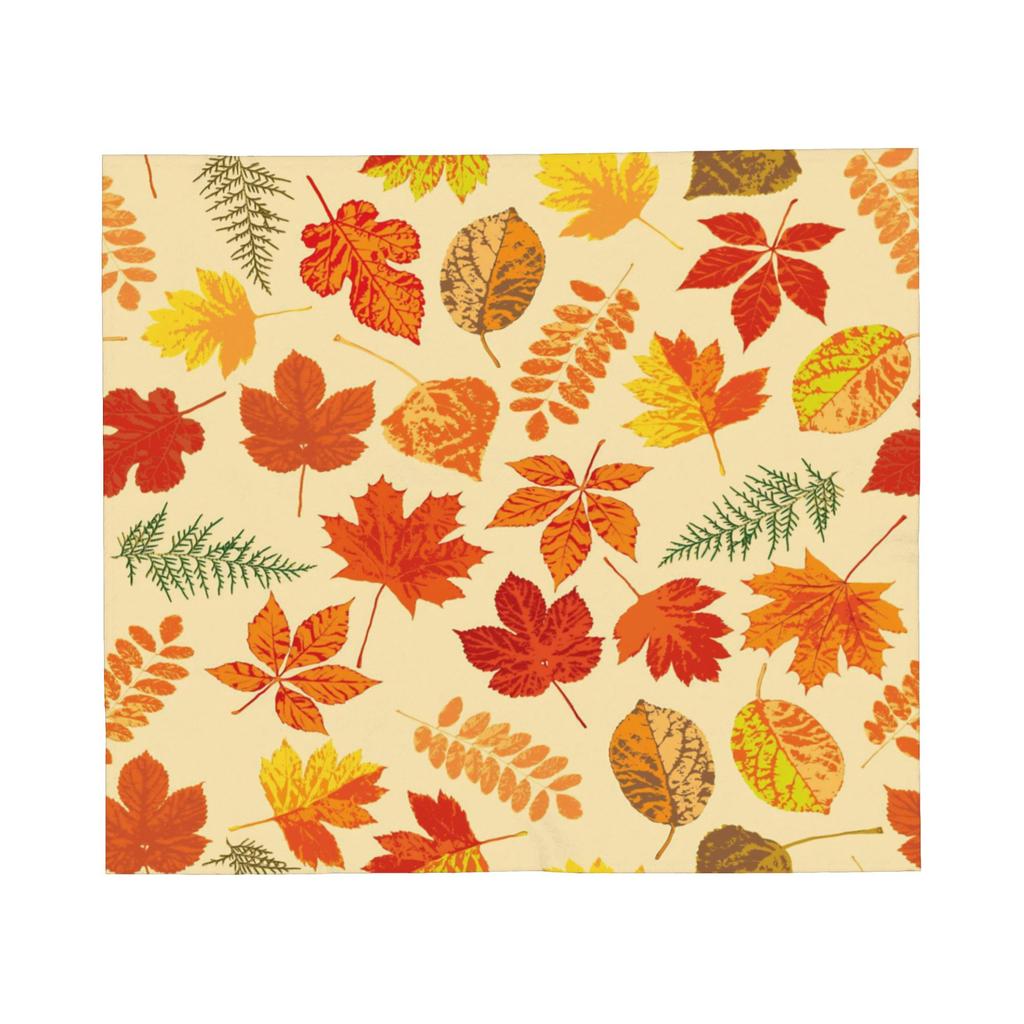 Maple Fallen Leaves Flannel Blankets Colorful Funny Throw Blanket for Sofa Bedding Lounge 200x150cm Bedspread