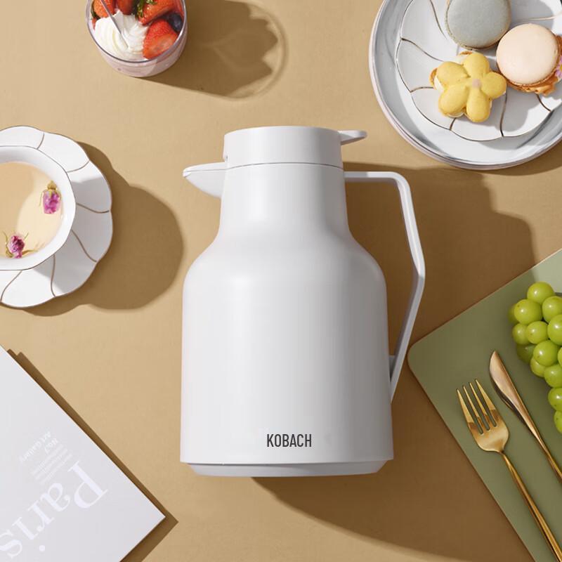 Kangbach Press-to-Pour Glass Insulated Kettle