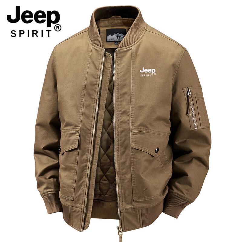 JEEP SPIRIT Herren Winter Wattierte Stehkragenjacke