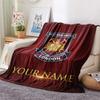 Benutzerdefinierter Name West Ham United2 Flanell-Decke, Hohe Qualität, Bequem für alle Jahreszeiten, Heimdekoration, Wärme und Komfort