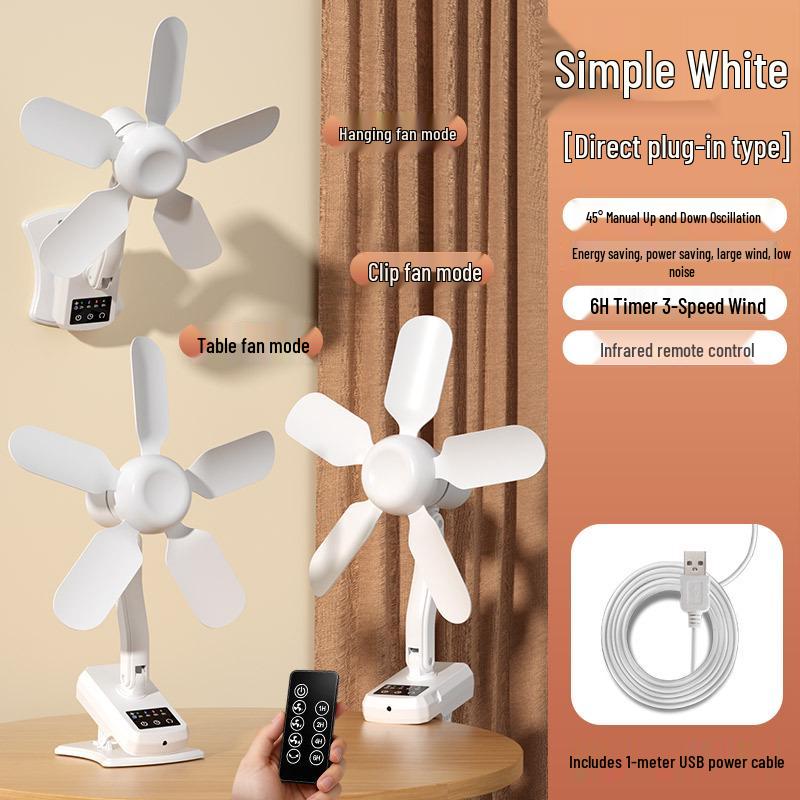 Adjustable Multi-functional Table Clamp Fan with Remote for Outdoor Camping Premium