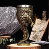 Medieval Dragon Wine Goblets Beer Cup Evil Dragon Gem Stainless Steel Goblet Halloween Home Decoration Whiskey Cup Friends Gift