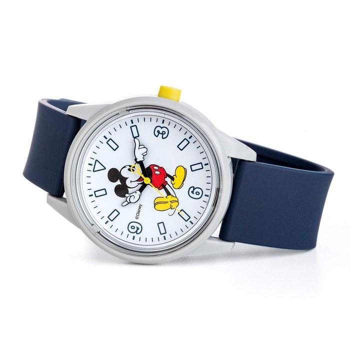 Q&Q SmileSolar Watch Solar Analog Disney Mickey Mouse Waterproof Urethane Strap RP20-809 Men's Navy (40mm)