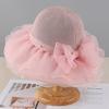 Bow Big Brim Casual Bucket Hat Women'S Summer Fashion Breathable Sun Protection Anti-Ultraviolet Sun Hat
