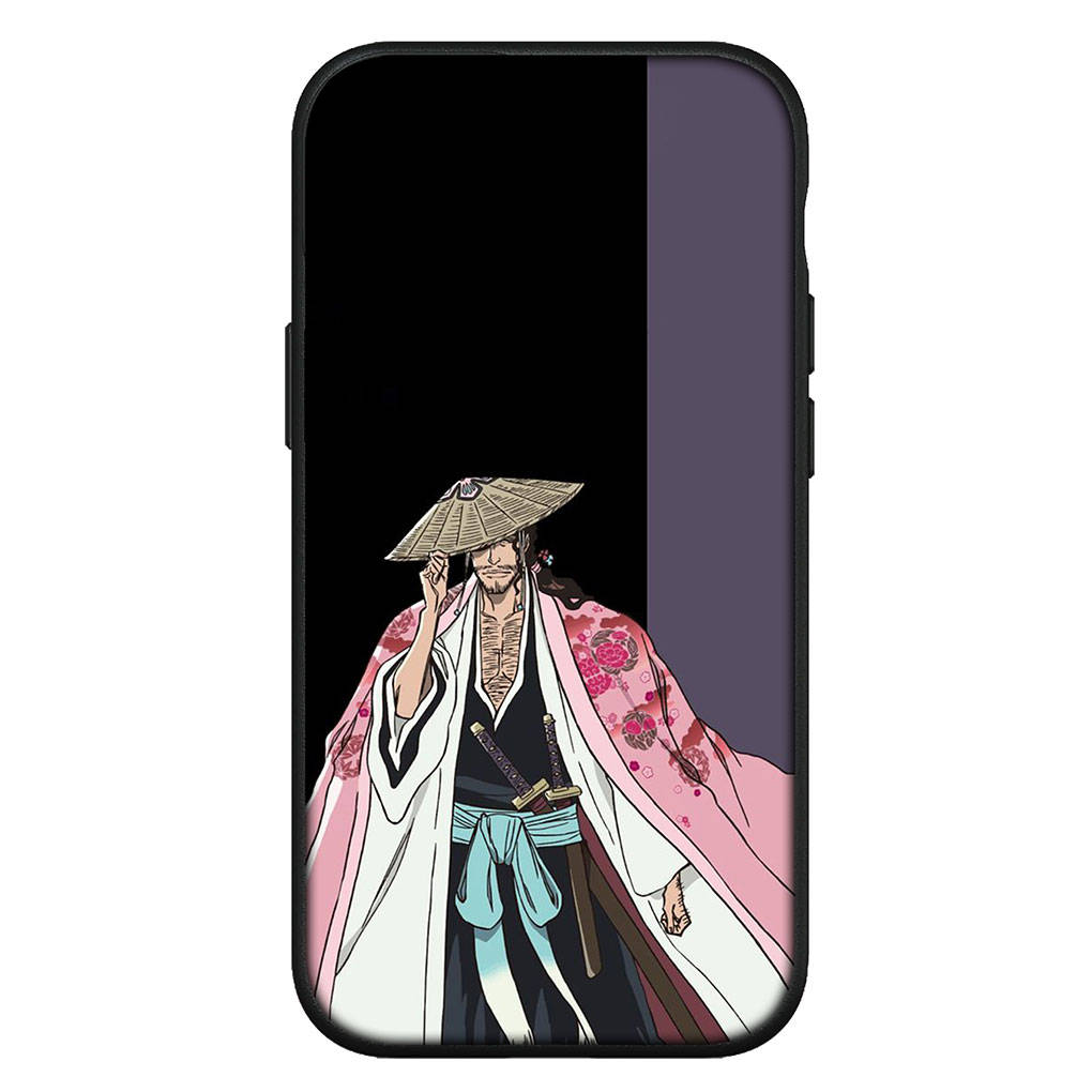 

для iPhone 16 15 Xiaomi Redmi Note 14 13 12 11 Pro Max X 8 16e Samsung Galaxy S25 S24 S23 Moto OPPO Kyoraku Shunsui Bleach Kurosaki Ichigo чехол для телефона for Redmi Note 9 Pro