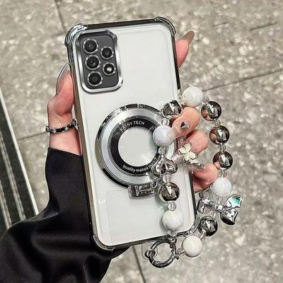 Stoßfestes Armband Magnetische Magsafe Handyhalterung Hülle für Xiaomi Redmi 15C Note 15 14 Pro Plus 14C POCO C85 4G 5G Halterungsabdeckung