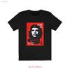 T-shirt Che Guevara Designer Francobollo Chic Attivista Top Lavato Vintage Per L'Uso Quotidiano Morbido Casual abbigliamento firmato