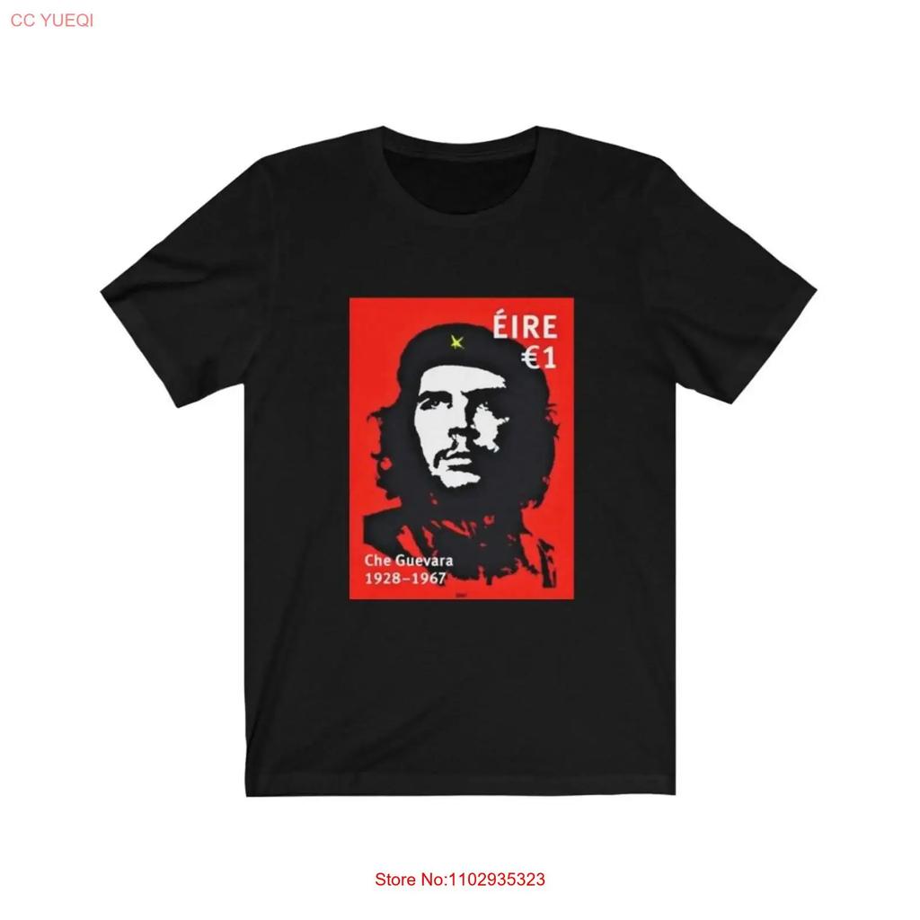 T-shirt Che Guevara Designer Francobollo Chic Attivista Top Lavato Vintage Per L'Uso Quotidiano Morbido Casual abbigliamento firmato