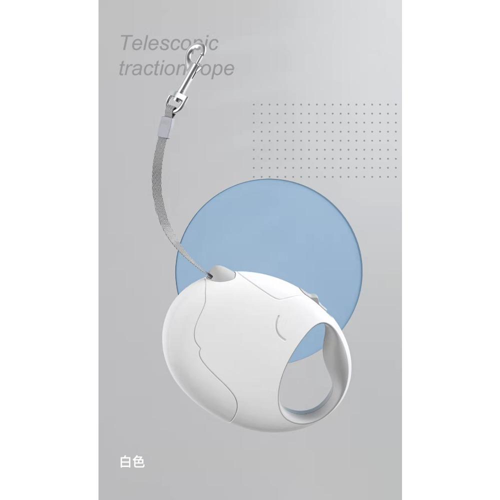 

Повідець для собаки Автоматична висувна мотузка для вигулу собаки Середня та мала собака Тедді Французький бійцівський собачий ланцюг Зоотовари 5M（13.5*18*4.5 ） білий