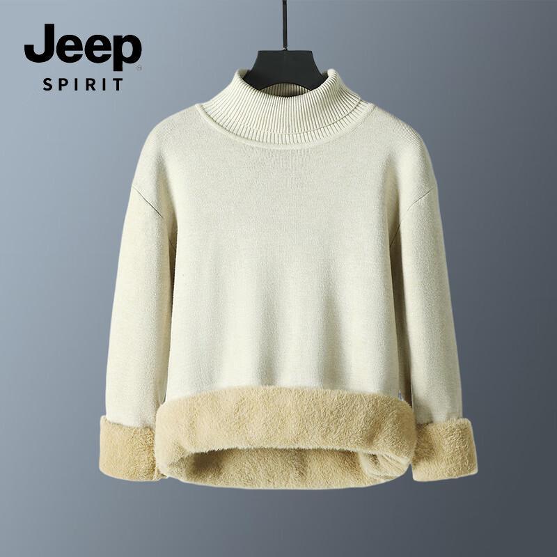 

JEEP SPIRIT Men s Fleece Lined High-Neck Sweater M