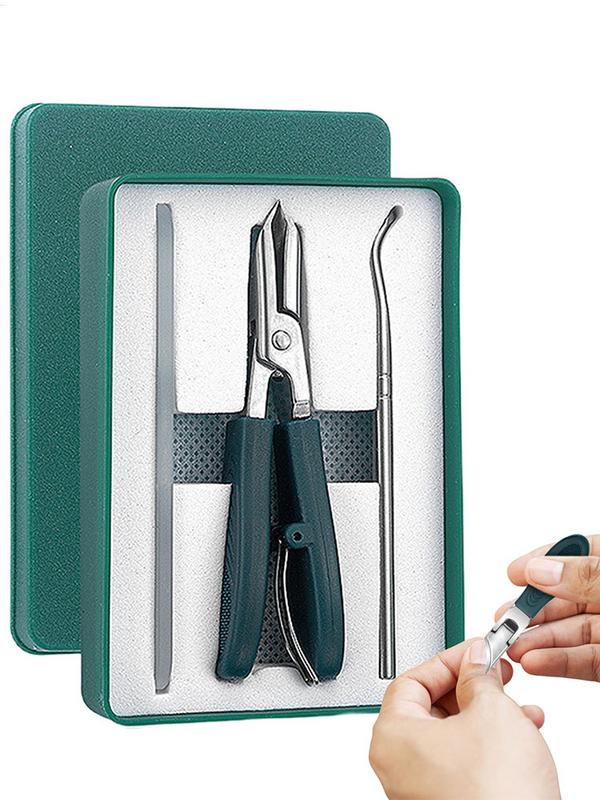 Toe Nail Clippers Cutter Ingrown Toenail Tool Professional Thick Nails Dead Skin Dirt Remover Super Sharp Curved Blade Nail Tool