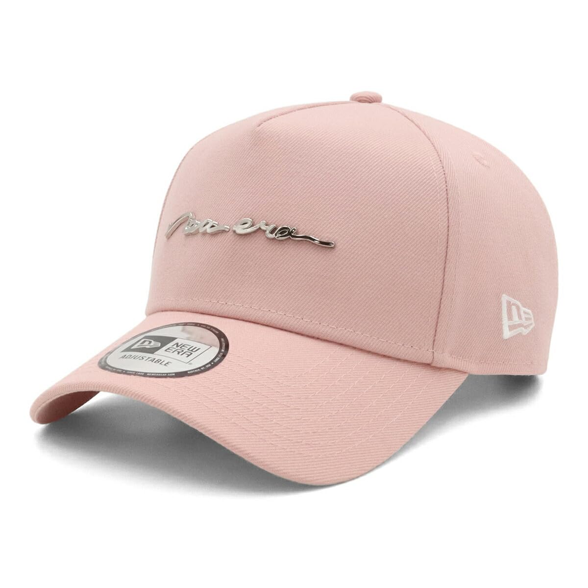 

New Era Metal Logo ONSPOTZ Pink FREE 9Forty CS Handwritten Metal Logo 9FORTYA-Frame Cap, Exclusive, Rouge, A-Frame