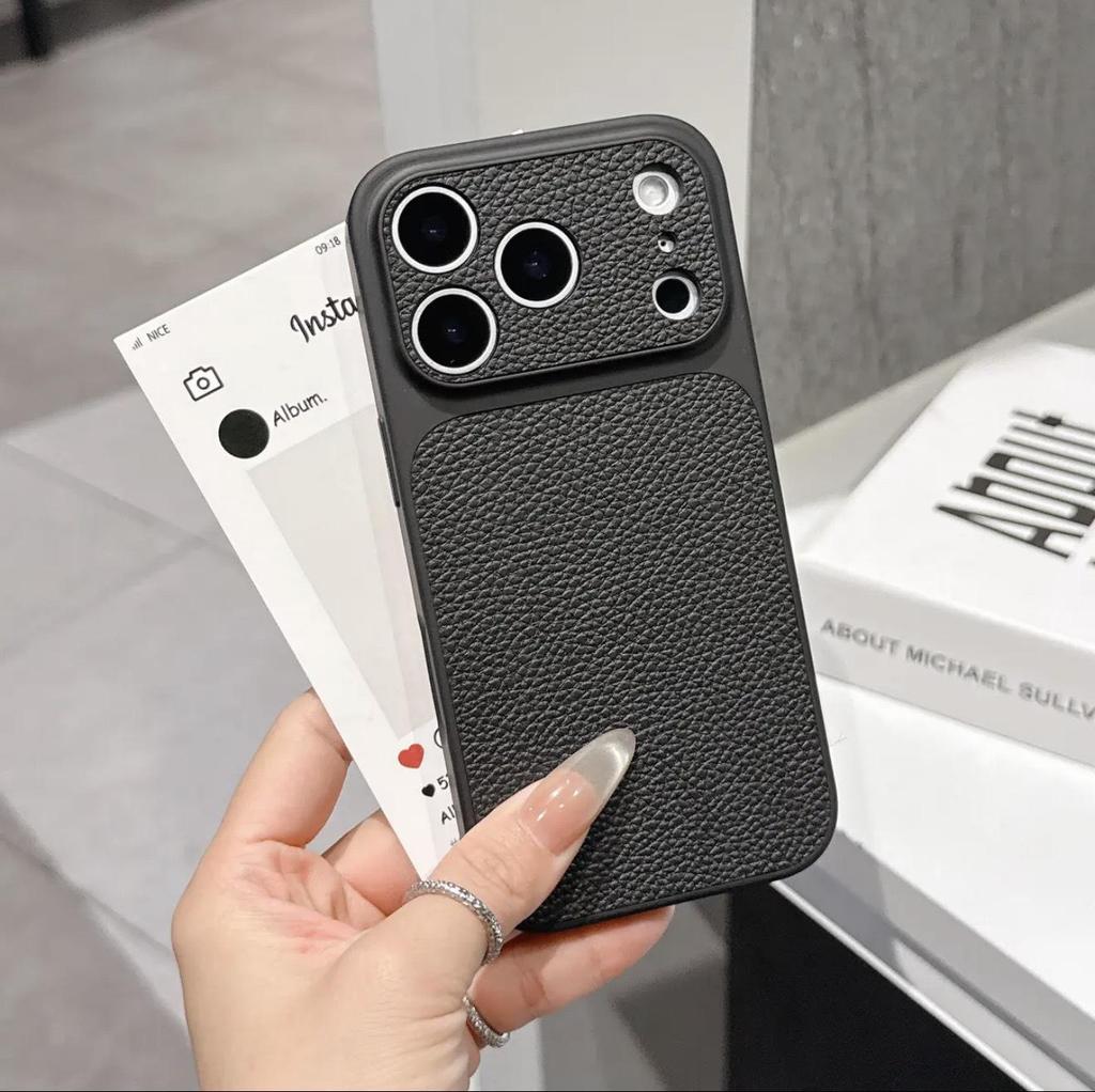 Lychee Texture Phone Case for iPhone 17 Pro Max - Precision Fit & Business Fashion Style