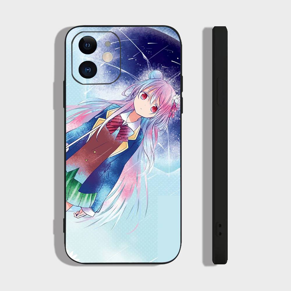 Anime Happy Sugar Life Phone Case For IPhone 17 Air 16 15 14 13 Pro Max 11 12 Black Silicone Cover