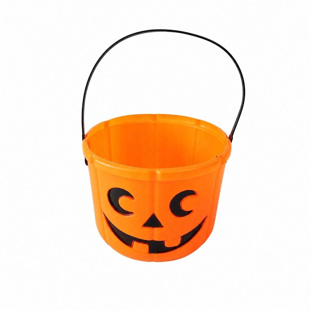 Halloween Kürbis Eimer Geräumig Jack-o'-Lantern Süßigkeiten Wiederverwendbar