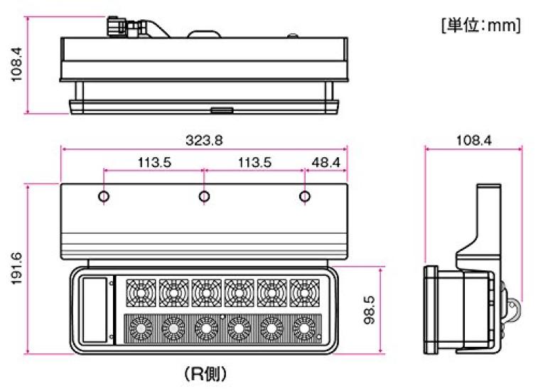 KOITO Small Rear Combination Lamp Type A [Koito Manufacturing] All-LED (Right) LEDRCL-24RH