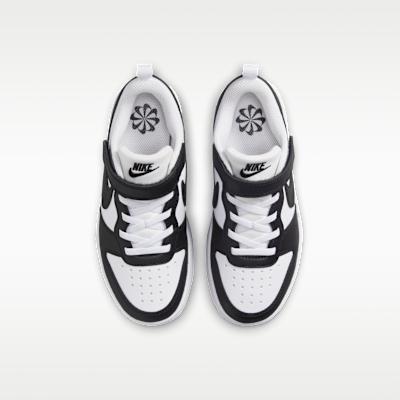 Nike Court Borough Low Recraft Black White (PS)