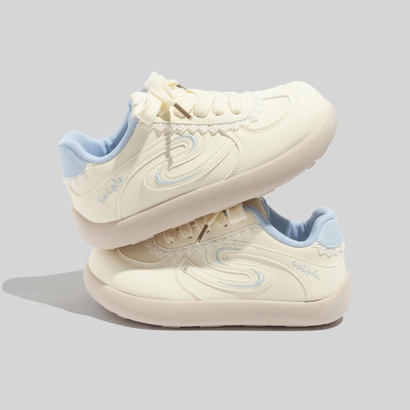 Толстоподошвенные уродливо-милые большеголовые кеды 22 весна новая повседневная нишевая шнуровка моральное воспитание 35